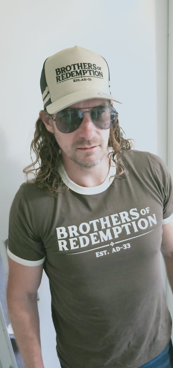 Brothers of Redemption Trucker Hat - Tan