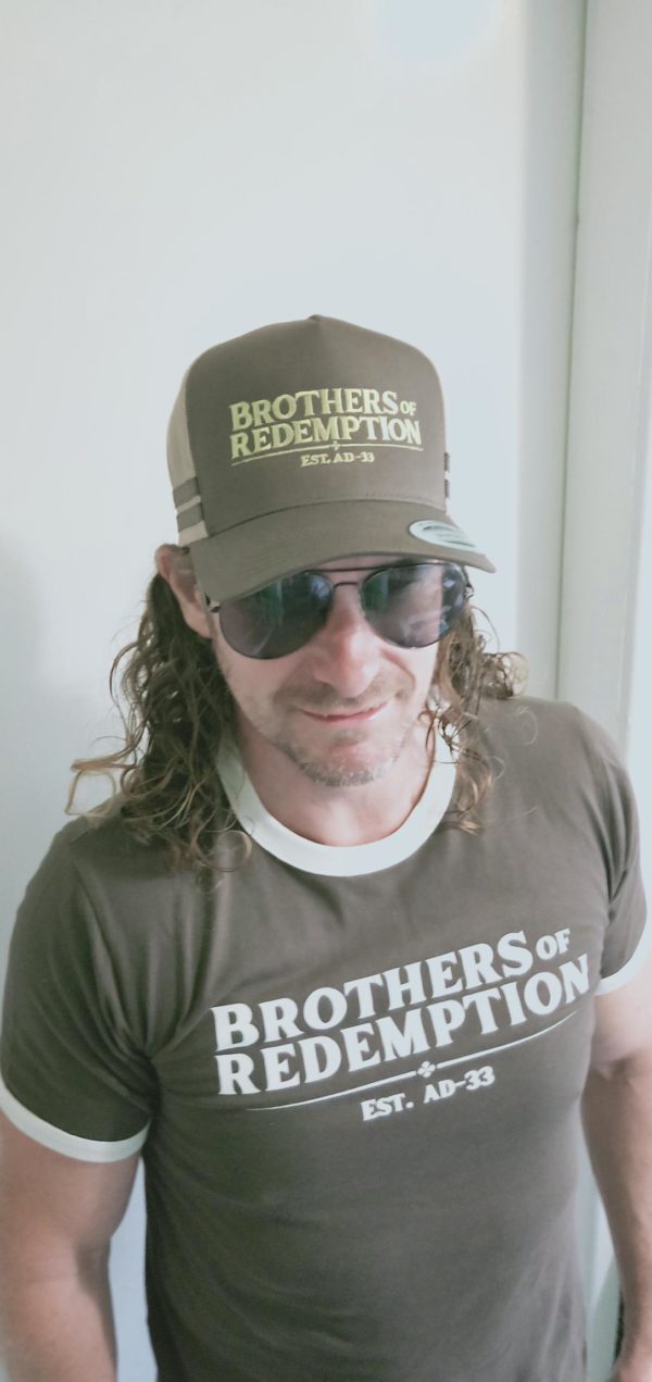 Brothers of Redemption Trucker Hat - Brown